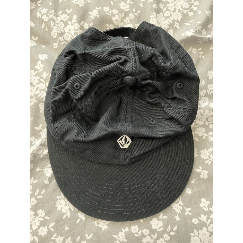 Volcom Stone Men's Black Adjustable Solid Baseball Cap, One Size, Casual